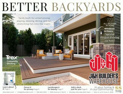 J&H Builder's Warehouse Flyer May 6 to June 2