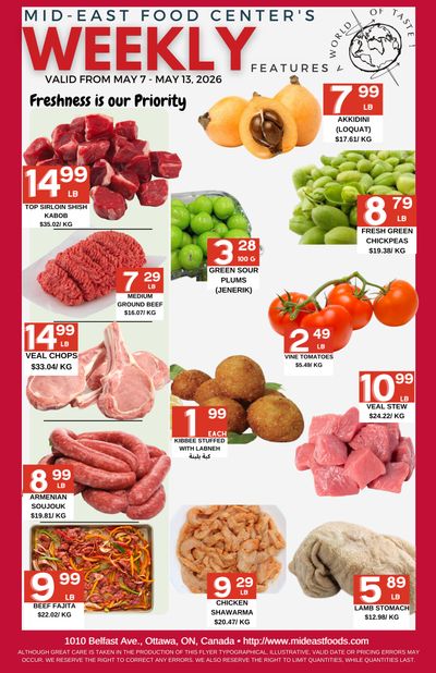 Mid-East Food Centre Flyer May 7 to 13