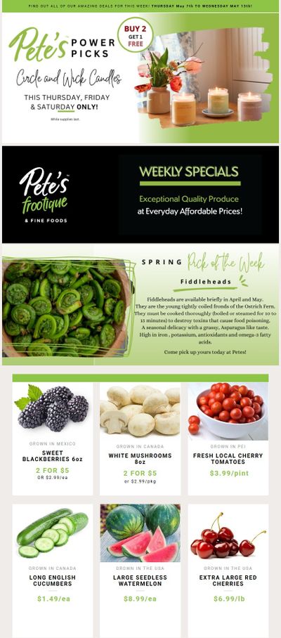 Pete's Fine Foods Flyer May 7 to 13
