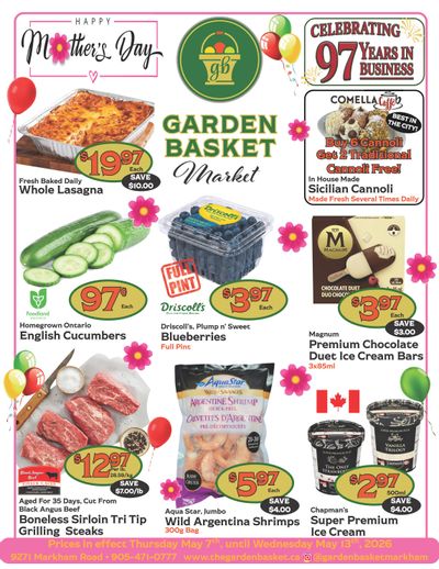 The Garden Basket Flyer May 7 to 13