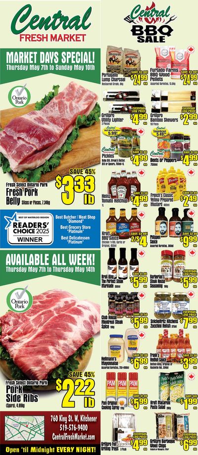 Central Fresh Market Flyer May 7 to 14