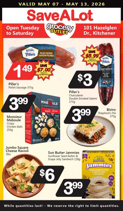 SaveALot Grocery Outlet Flyer May 7 to 13