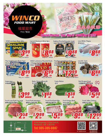 WinCo Food Mart (HWY 7) Flyer May 7 to 13