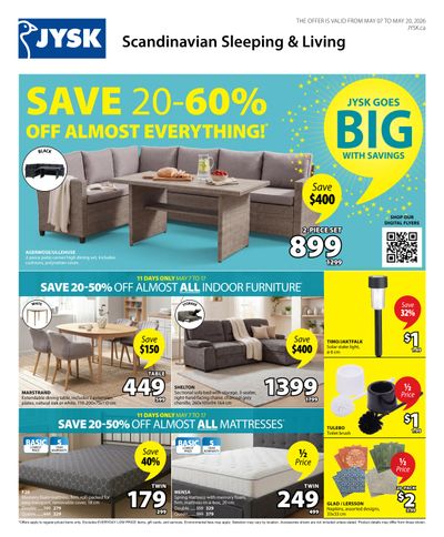 JYSK (QC) Flyer May 7 to 20