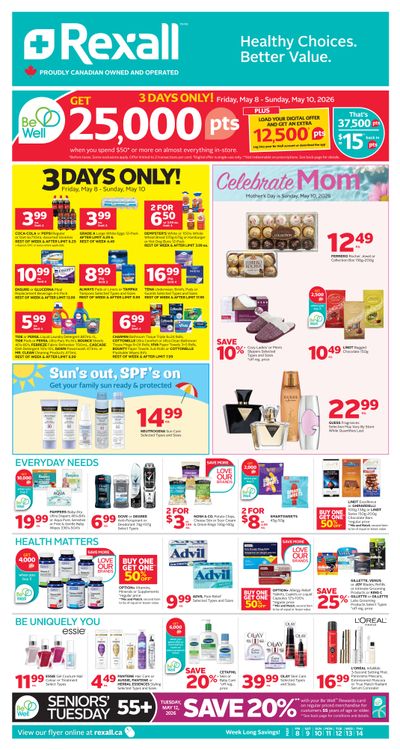 Rexall (AB, SK, MB) Flyer May 8 to 14