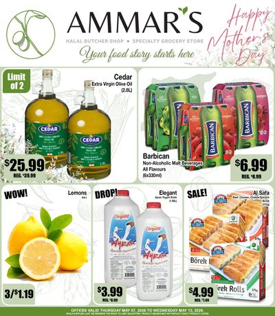 Ammar's Halal Meats Flyer May 7 to 13