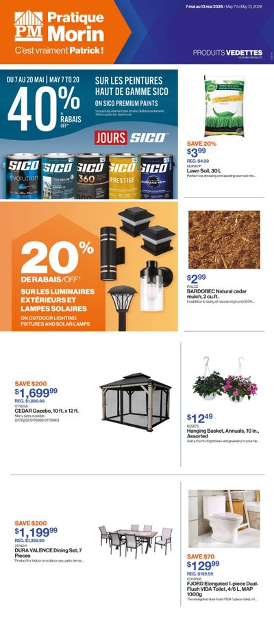 Patrick Morin Flyer May 7 to 13
