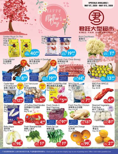 Kings Fair Supermarket Flyer May 7 to 13