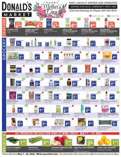 Donald's Market Flyer May 7 to 20