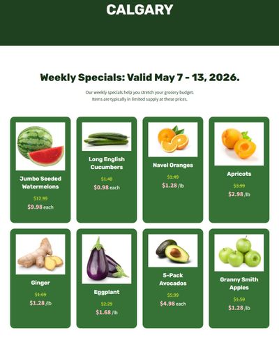 H&W Produce Flyer May 7 to 13