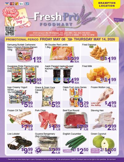 FreshPro Foodmart (Brampton) Flyer May 8 to 14