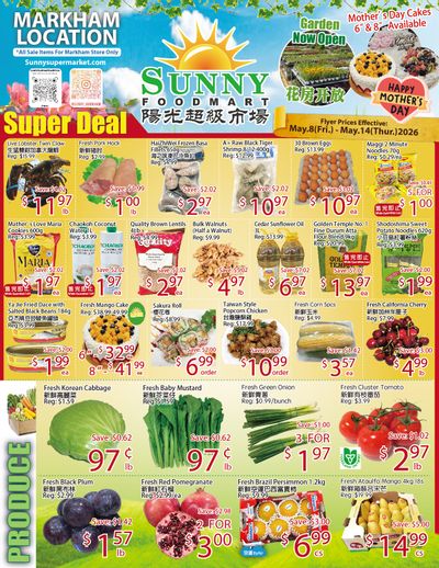 Sunny Foodmart (Markham) Flyer May 8 to 14