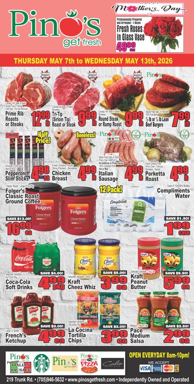 Pino's Flyer May 7 to 13