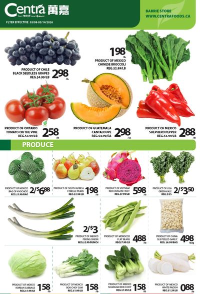 Centra Foods (Barrie) Flyer May 8 to 14