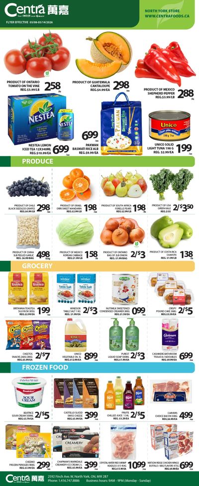 Centra Foods (North York) Flyer May 8 to 14