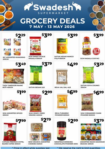 Swadesh Supermarket Flyer May 7 to 13