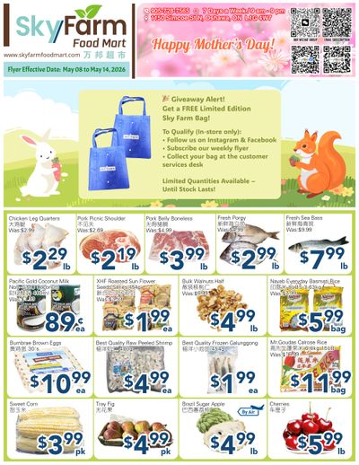 SkyFarm Food Mart Flyer May 8 to 14