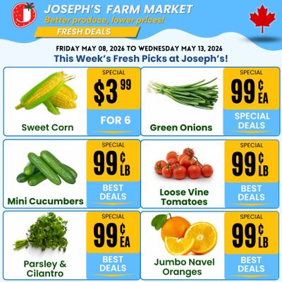 Joseph's Farm Market Flyer May 8 to 13