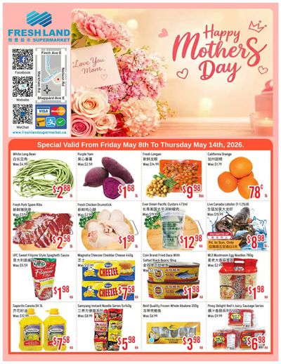 FreshLand Supermarket Flyer May 8 to 14