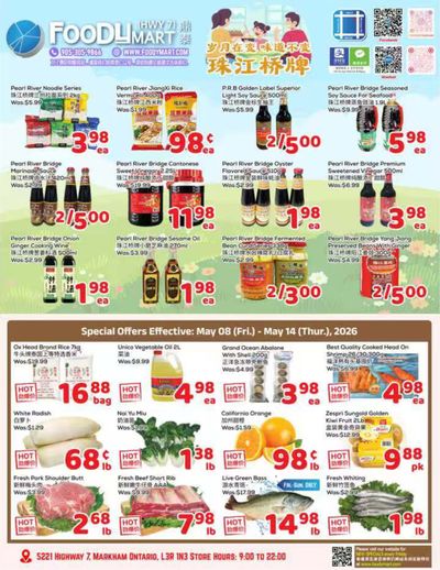 FoodyMart (HWY7) Flyer May 8 to 14