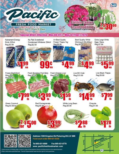 Pacific Fresh Food Market (Pickering) Flyer May 8 to 14