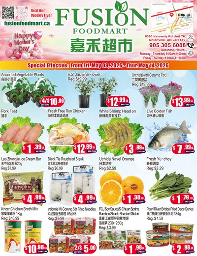 Fusion Supermarket (Unionville)  Flyer May 8 to 14