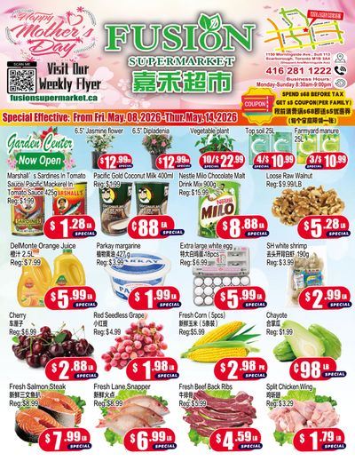 Fusion Supermarket (Scarborough) Flyer May 8 to 14