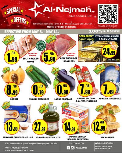 Alnejmah Fine Foods Inc. Flyer May 8 to 14