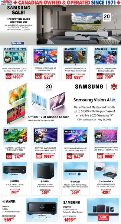 2001 Audio Video Flyer May 8 to 14