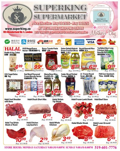 Superking Supermarket (London) Flyer May 8 to 14