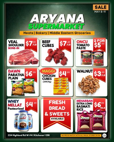 Aryana Supermarket Flyer May 8 to 11