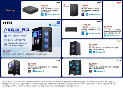 Canada Computers Flyer May 8 to 14