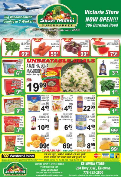 Sabzi Mandi Supermarket (Kelowna) Flyer May 8 to 13