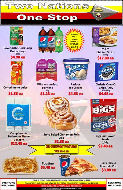 Two Nations One Stop Flyer May 8 to 14