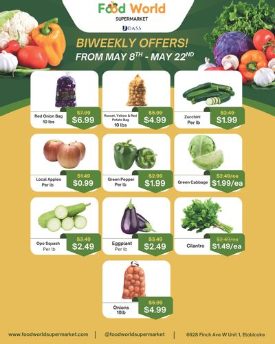 Food World Supermarket Flyer May 8 to 22