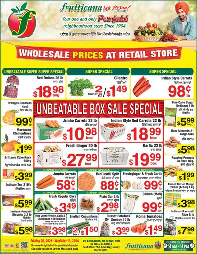 Fruiticana (Greater Vancouver) Flyer May 8 to 13