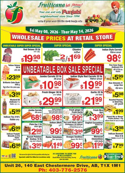 Fruiticana (Chestermere) Flyer May 8 to 14
