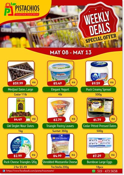 Pistachios Supermarket Flyer May 8 to 13