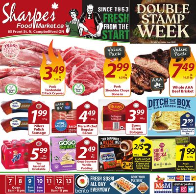 Sharpe's Food Market Flyer May 7 to 13