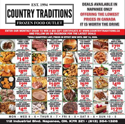 Country Traditions Flyer May 7 to 14