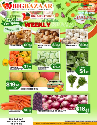 Big Bazaar Canada Flyer May 8 to 13