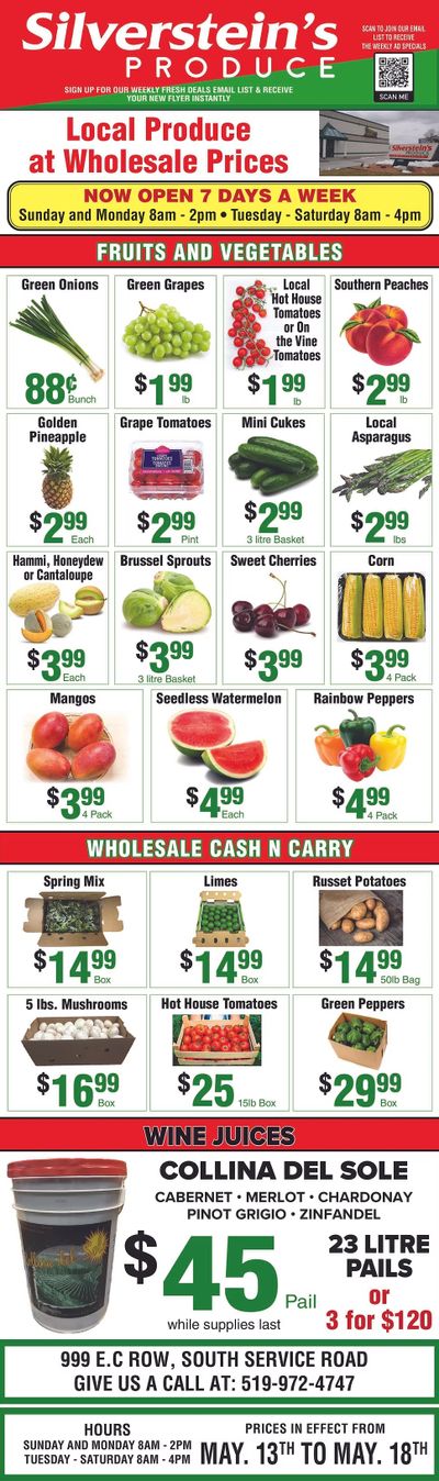 Silverstein's Produce Flyer May 13 to 18