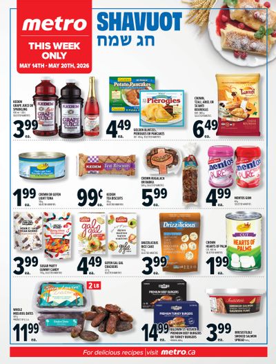 Metro (ON) Shavuot Flyer May 14 to 20