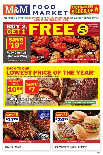 M&M Food Market (Atlantic, ON & West) Flyer May 14 to 20