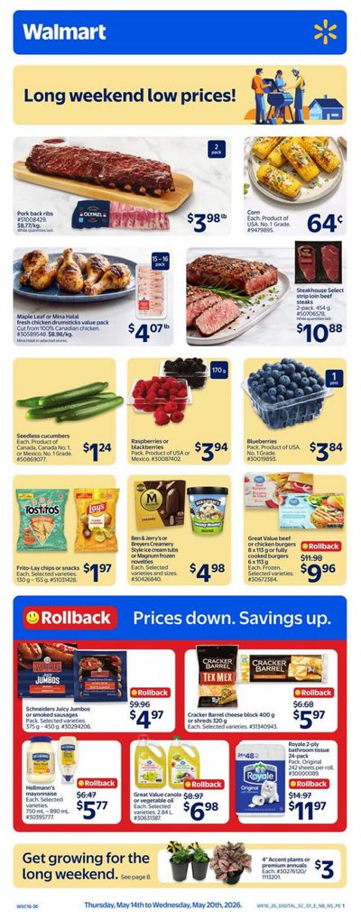 Walmart (Atlantic) Flyer May 14 to 20