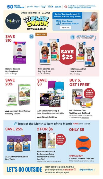 Bosley's by PetValu Flyer May 14 to 27