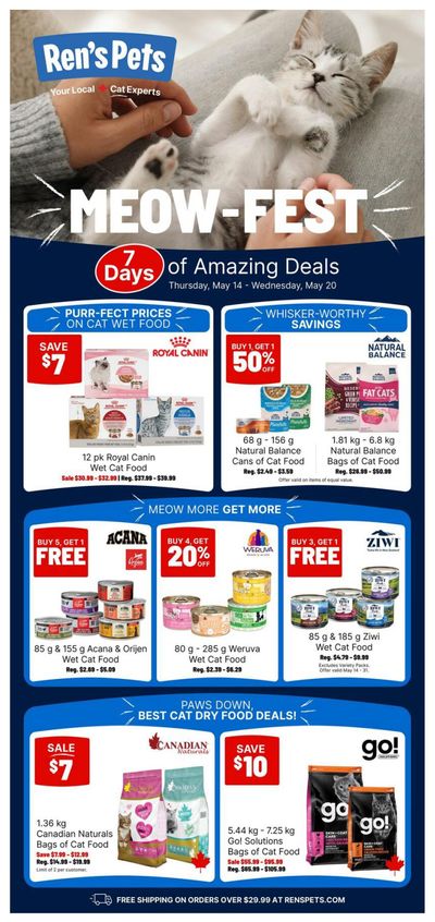 Ren's Pets Flyer May 14 to 20