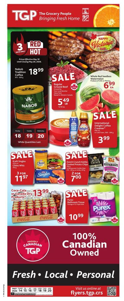 TGP The Grocery People Flyer May 14 to 20