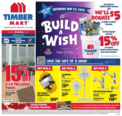 Timber Mart Flyer May 14 to 27