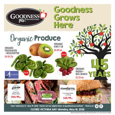 Goodness Me Flyer May 13 to 19